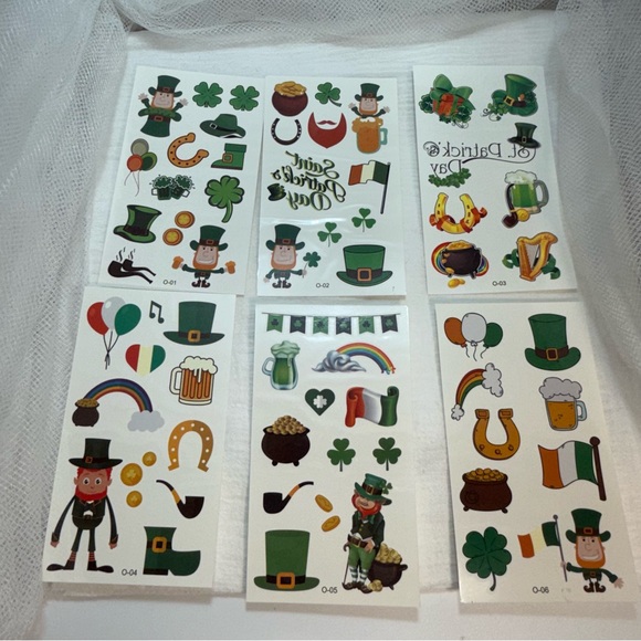 St. Patrick's Day Themed Temporary Tattoos - NWT - 20 Sheets Total - Picture 4 of 6